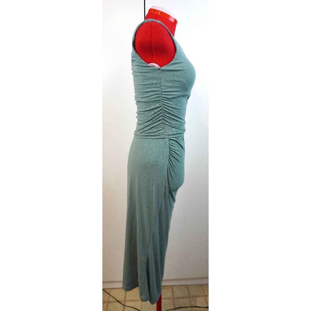 OGL Mint Green Square-Neck Sleeveless Midi Dress - Picture 2 of 8